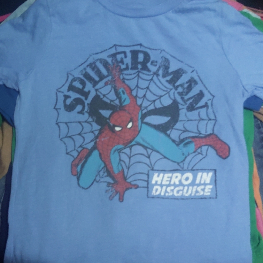 Marvel Spider-Man Red and Blue Short Sleeve Tee